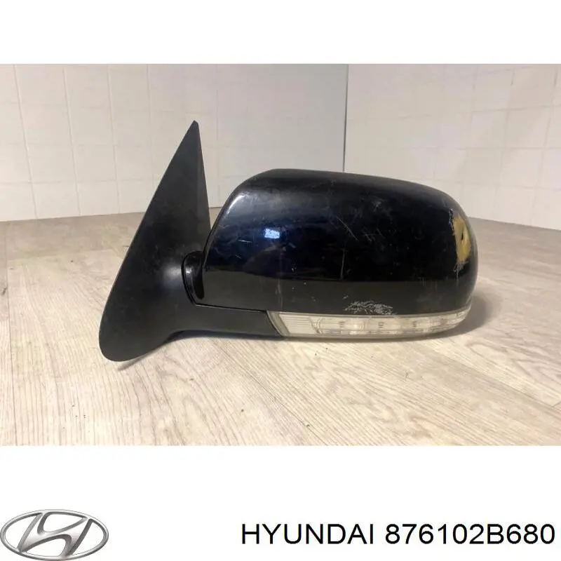 876102B680 Hyundai/Kia Espelho de retrovisão esquerdo