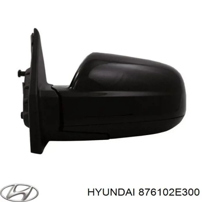 876102E300 Hyundai/Kia Espelho de retrovisão esquerdo