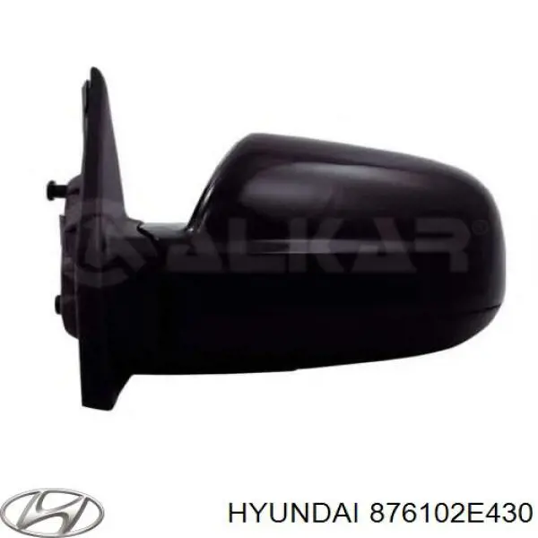 876102E430 Hyundai/Kia Espelho de retrovisão esquerdo