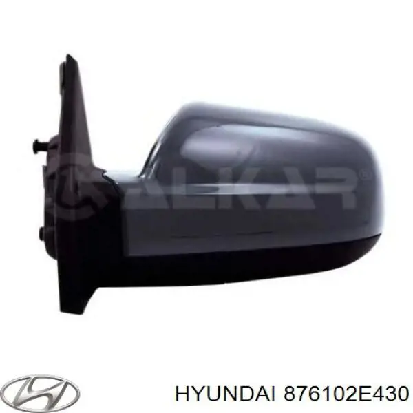 Espelho de retrovisão esquerdo Hyundai/Kia 876102E430 preço, a partir de 78,49 USD