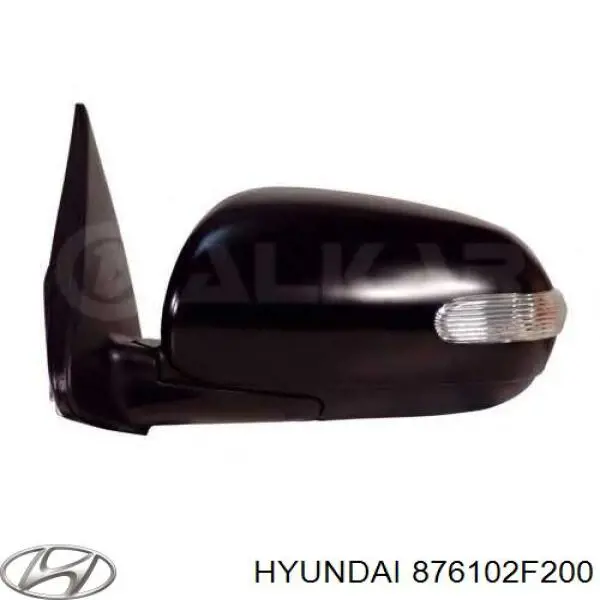 Compre 876102F201 Hyundai/Kia Espelho de retrovisão esquerdo