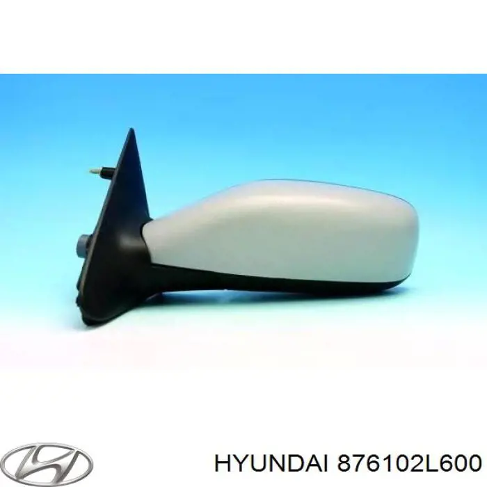 Espelho de retrovisão esquerdo Hyundai/Kia 876102L600