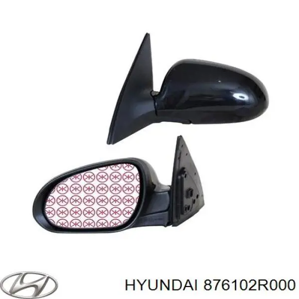 Compre 876102R000 Hyundai/Kia Espelho de retrovisão esquerdo