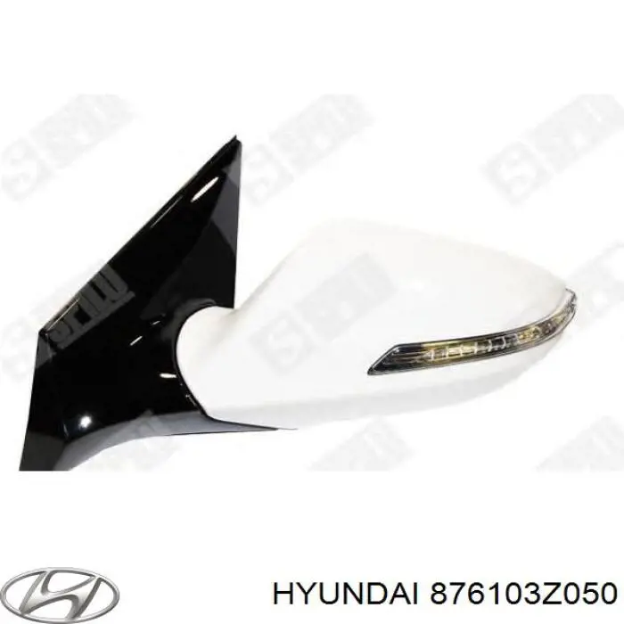 876103Z050 Hyundai/Kia Espelho de retrovisão esquerdo