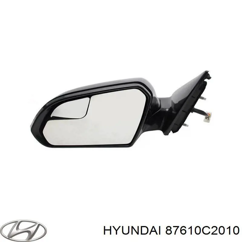 87610C2010 Hyundai/Kia Espelho de retrovisão esquerdo