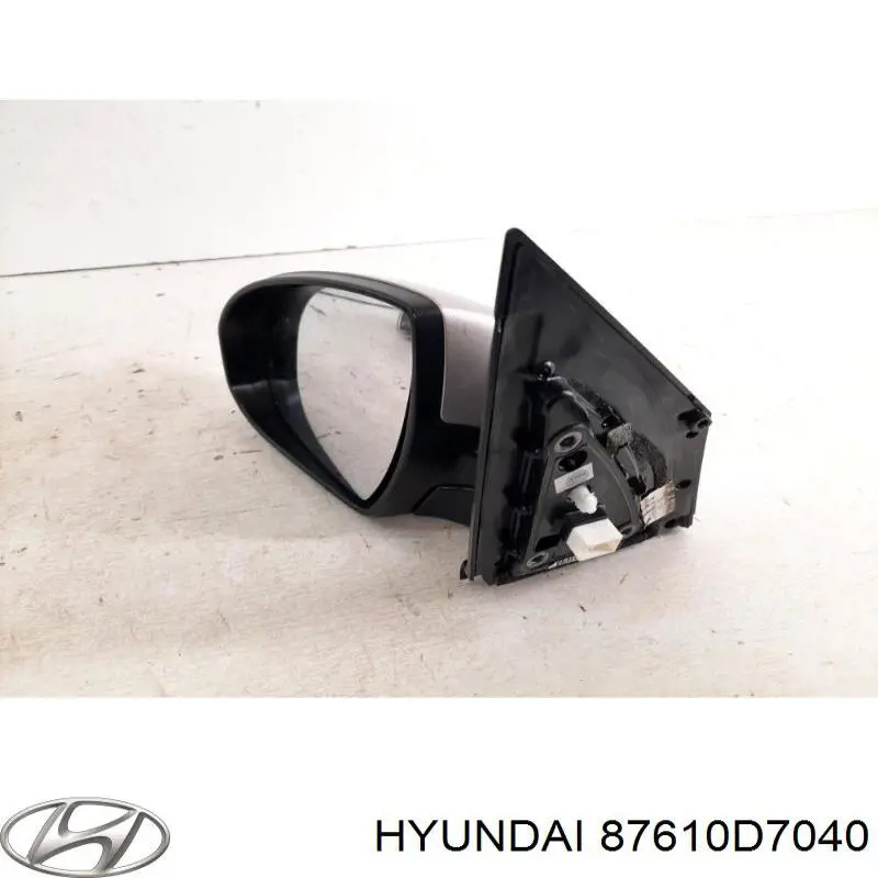 87610D7040 Hyundai/Kia Espelho de retrovisão esquerdo