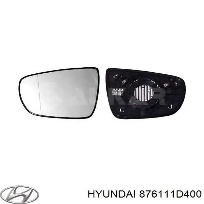 Elemento espelhado do espelho de retrovisão esquerdo Hyundai/Kia 876111D400 preço, a partir de 44,62 USD