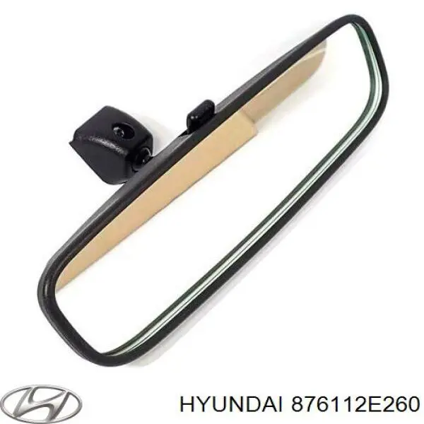 876112E260 Hyundai/Kia Elemento espelhado do espelho de retrovisão esquerdo
