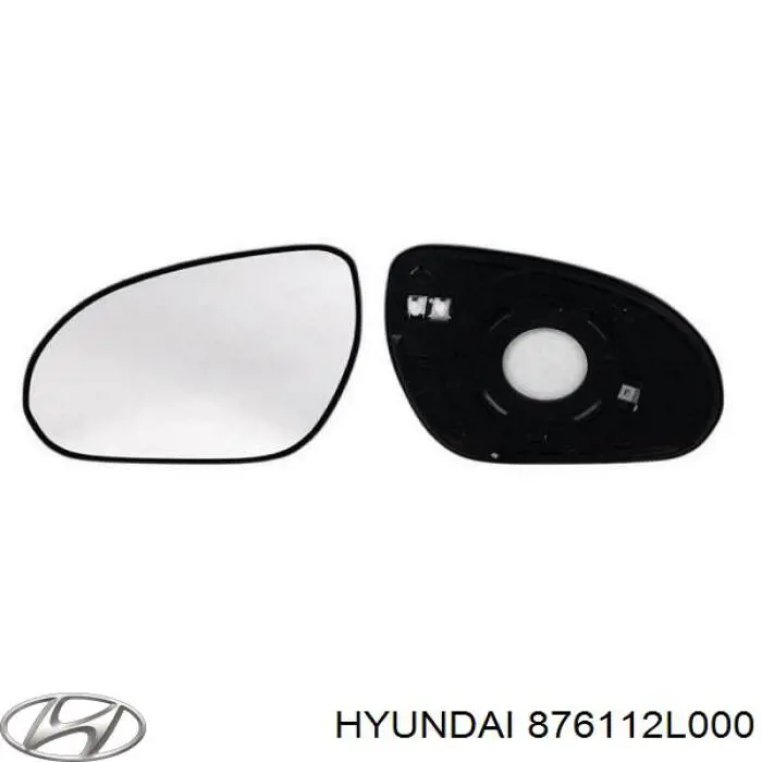 Elemento espelhado do espelho de retrovisão esquerdo Hyundai/Kia 876112L000 preço, a partir de 22,32 USD