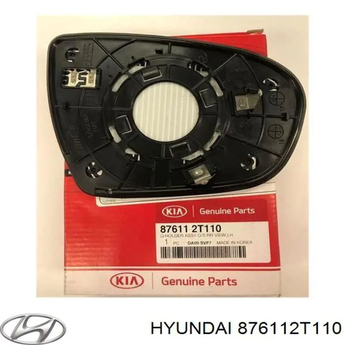 876112T110 Hyundai/Kia Elemento espelhado do espelho de retrovisão esquerdo