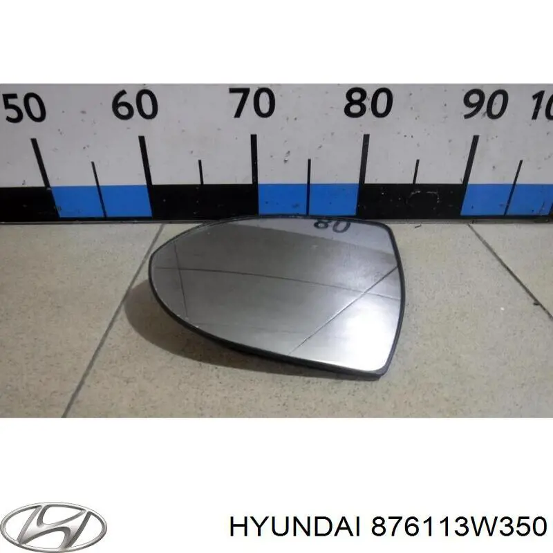 876113W350 Hyundai/Kia Elemento espelhado do espelho de retrovisão esquerdo