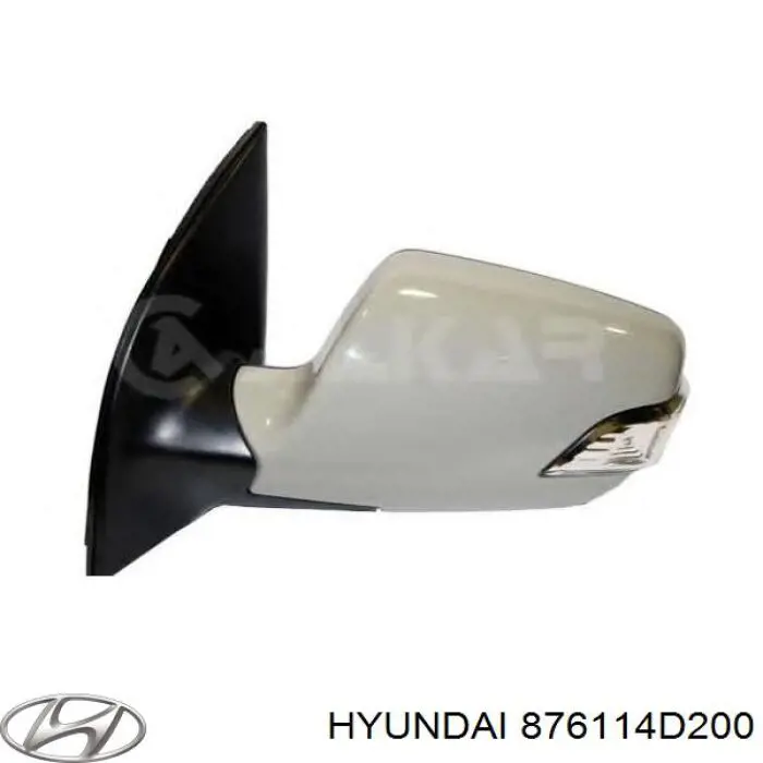 Elemento espelhado do espelho de retrovisão esquerdo Hyundai/Kia 876114D201 preço, a partir de 57,00 USD