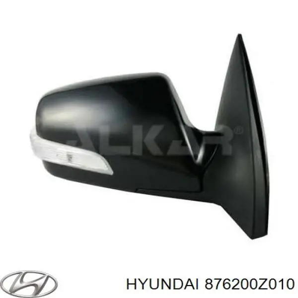 876200Z010 Hyundai/Kia Espelho de retrovisão direito