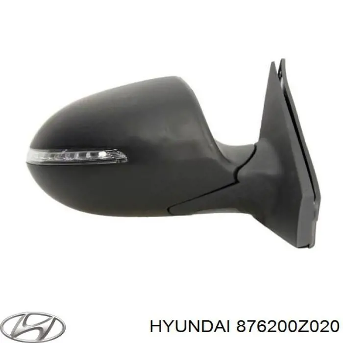 876200Z020 Hyundai/Kia Espelho de retrovisão direito