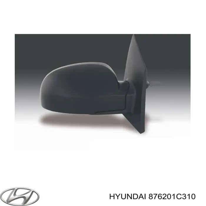 876201C310 Hyundai/Kia Espelho de retrovisão direito