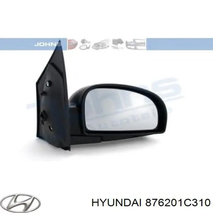 Espelho de retrovisão direito Hyundai/Kia 876201C310 preço, a partir de 56,18 USD