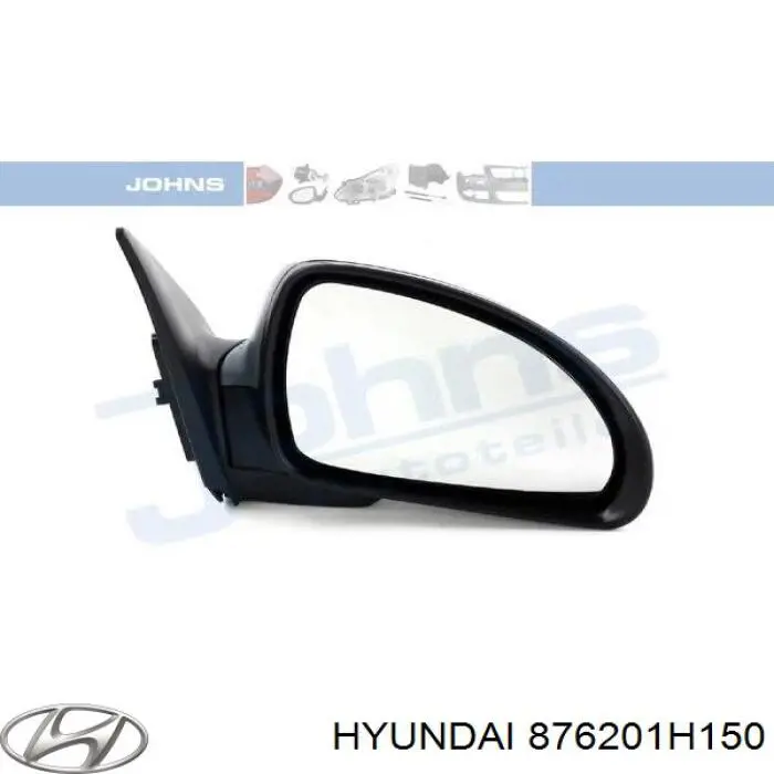 Espelho de retrovisão direito Hyundai/Kia 876201H150 preço, a partir de 66,40 USD