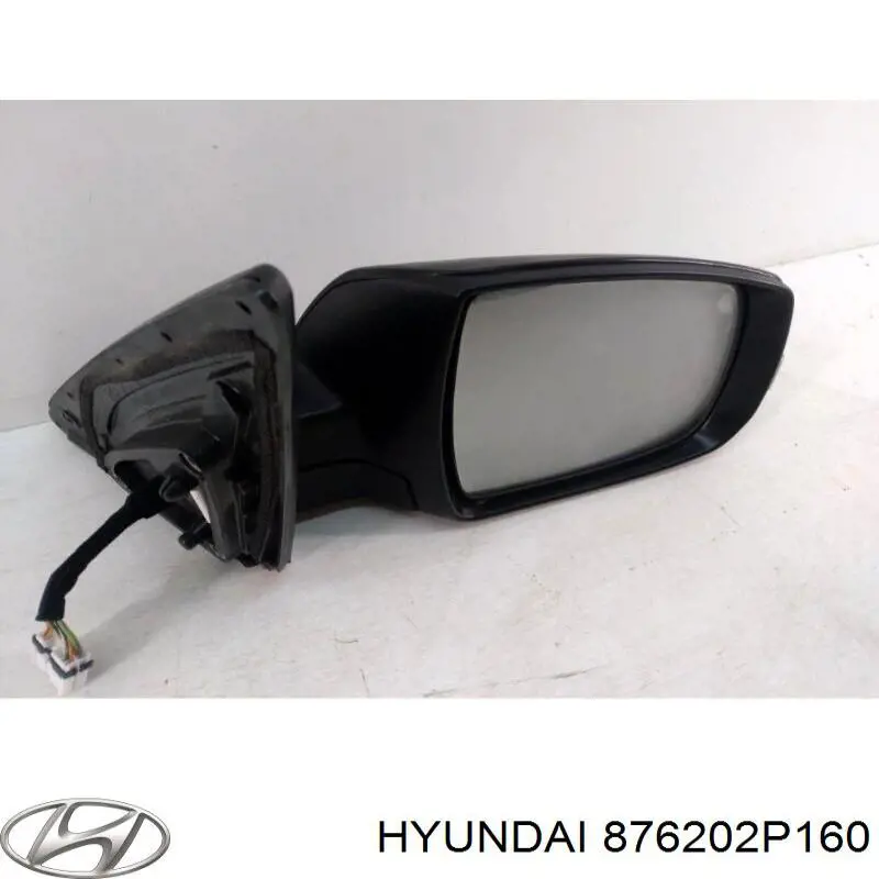 Espelho de retrovisão direito 876202P160 Hyundai/Kia