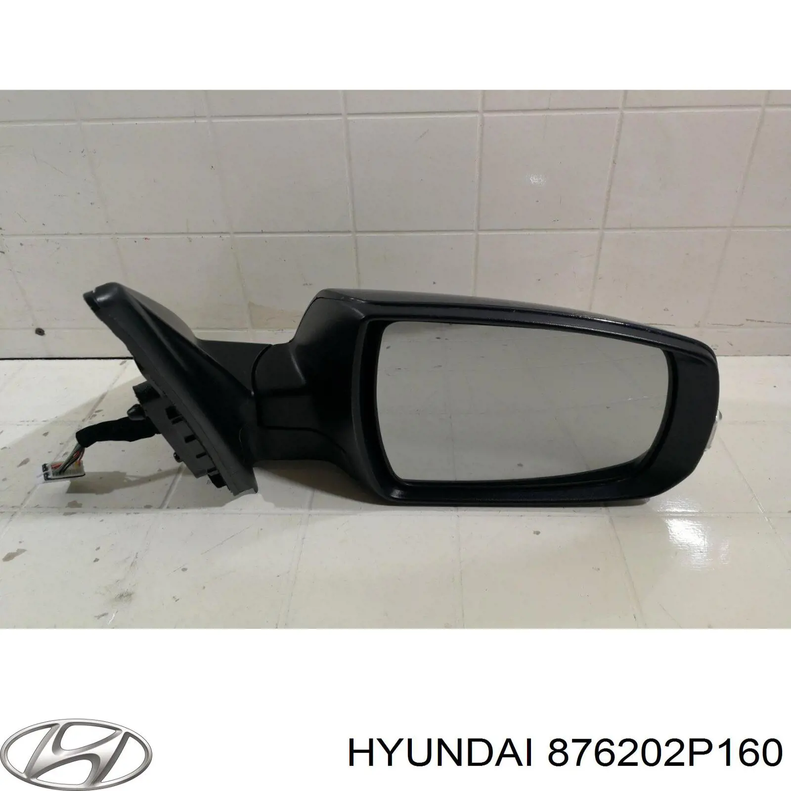 876202P160 Hyundai/Kia Espelho de retrovisão direito