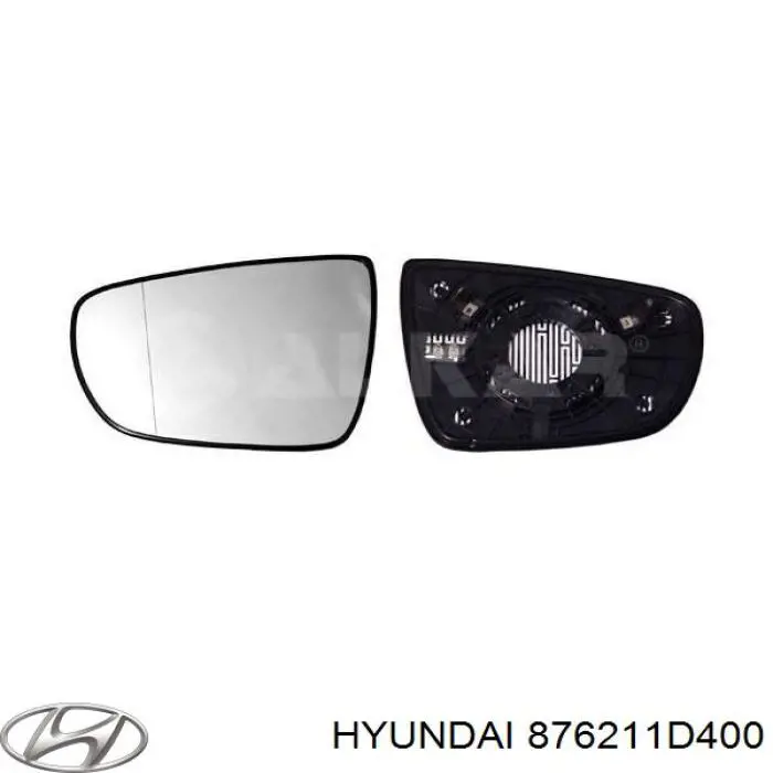 Elemento espelhado do espelho de retrovisão direito Hyundai/Kia 876211D400 preço, a partir de 44,62 USD