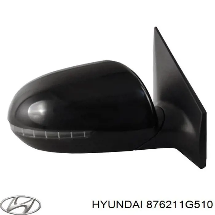 Elemento espelhado do espelho de retrovisão direito Hyundai/Kia 876211G510 preço, a partir de 28,48 USD