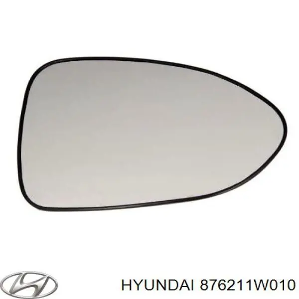 876211W010 Hyundai/Kia Elemento espelhado do espelho de retrovisão direito