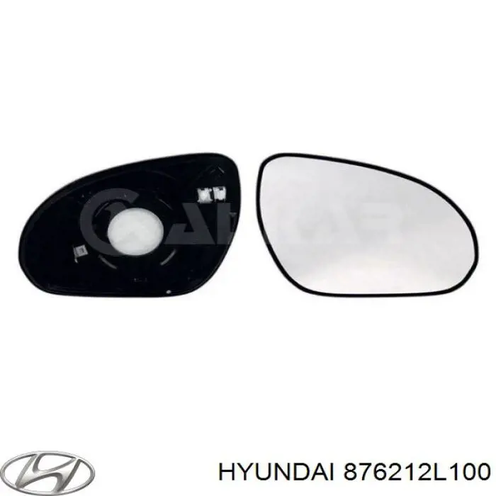 Elemento espelhado do espelho de retrovisão direito Hyundai/Kia 876212L100 preço, a partir de 39,17 USD