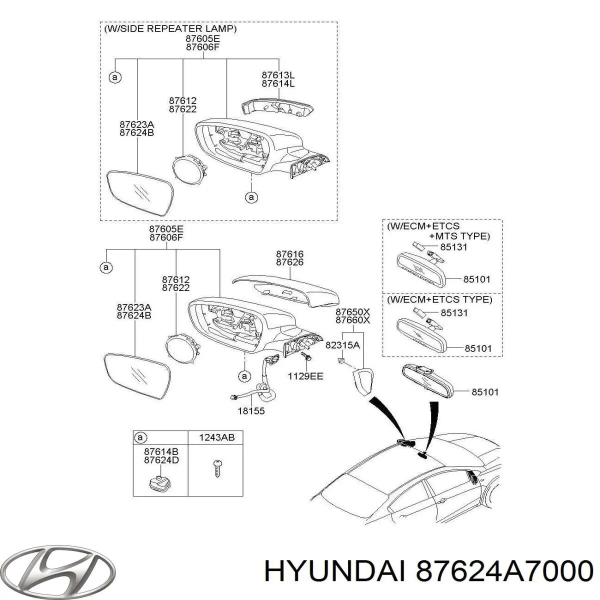 87624A7000 Hyundai/Kia 