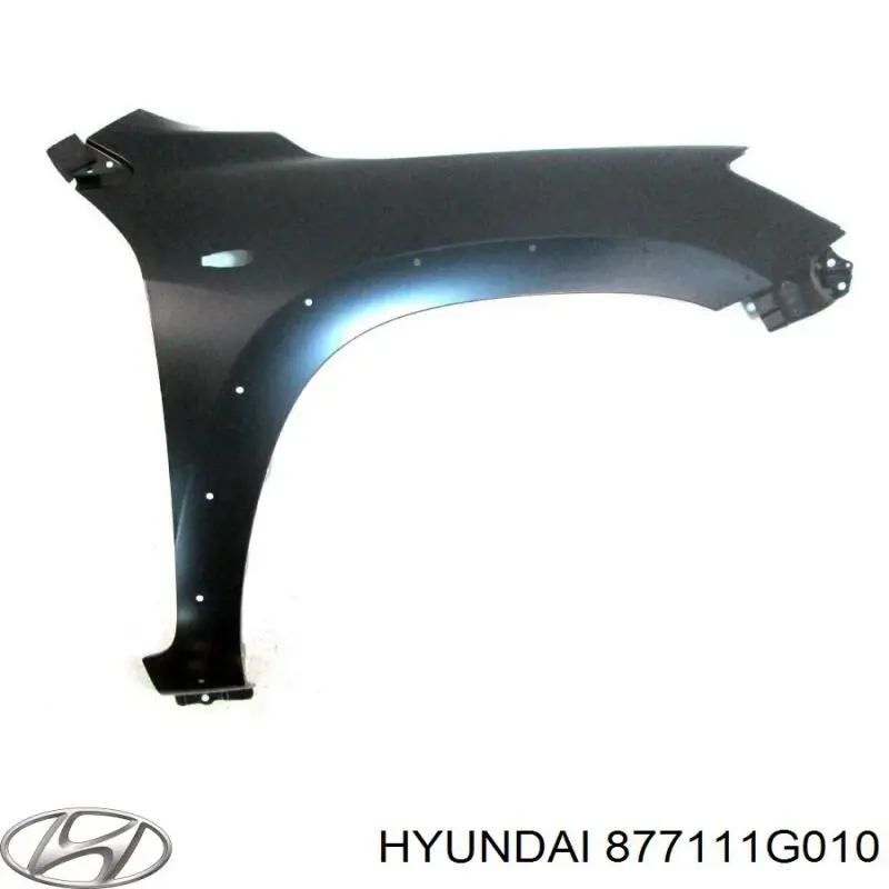 877111G010 Hyundai/Kia Moldura do pára-lama dianteiro esquerdo