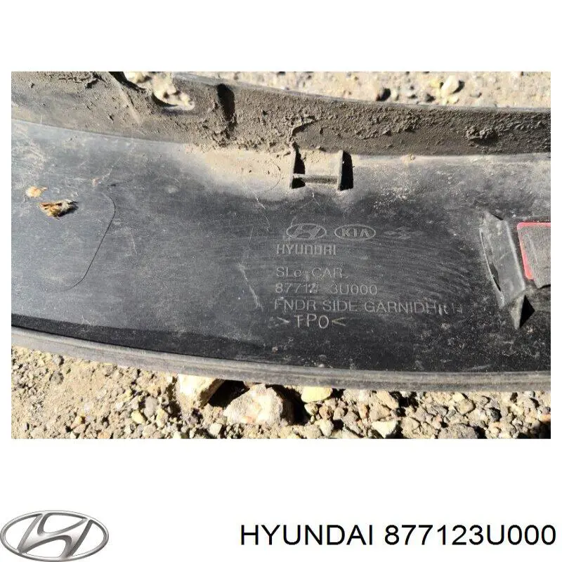 Placa sobreposta do pára-lama dianteiro direito Hyundai/Kia 877123U000 preço, a partir de 62,99 USD