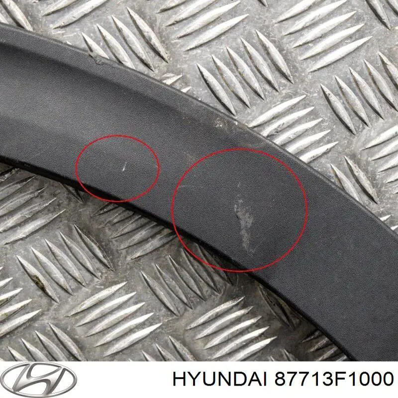 Compre 87713F1000 Hyundai/Kia Expansor (placa sobreposta) de arco do pára-lama dianteiro esquerdo