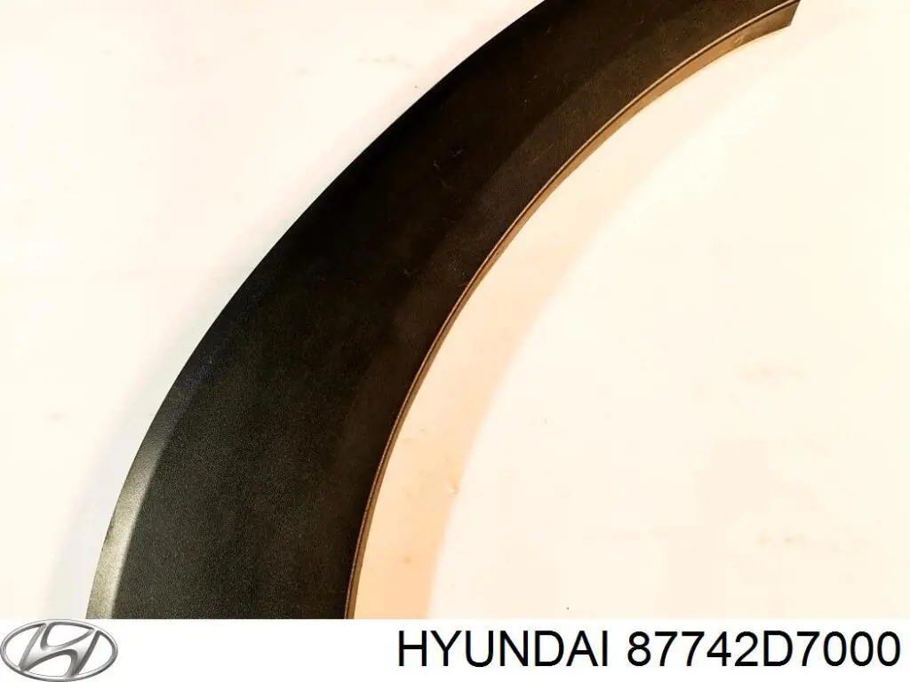 87742D7000 Hyundai/Kia Expansor direito (placa sobreposta) de arco do pára-lama traseiro