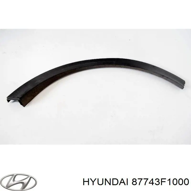 Expansor esquerdo (placa sobreposta) de arco do pára-lama traseiro 87743F1000 Hyundai/Kia