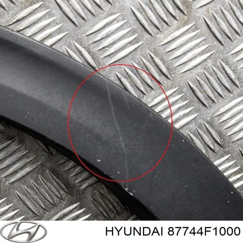 87744F1000 Hyundai/Kia Expansor direito (placa sobreposta) de arco do pára-lama traseiro