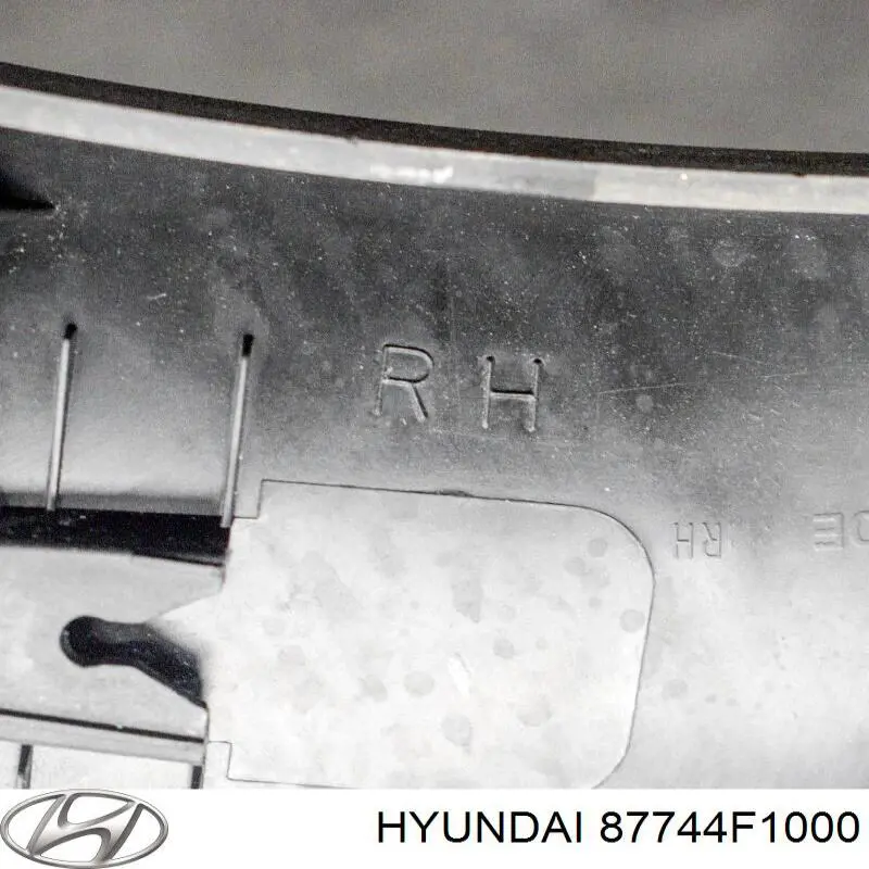 Expansor direito (placa sobreposta) de arco do pára-lama traseiro Hyundai/Kia 87744F1000
