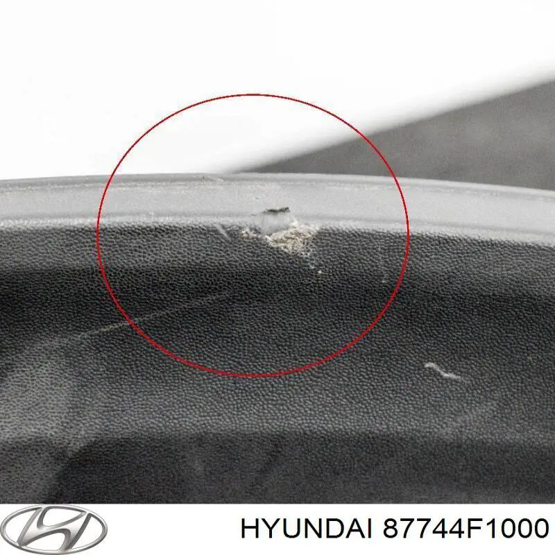 Expansor direito (placa sobreposta) de arco do pára-lama traseiro 87744F1000 Hyundai/Kia