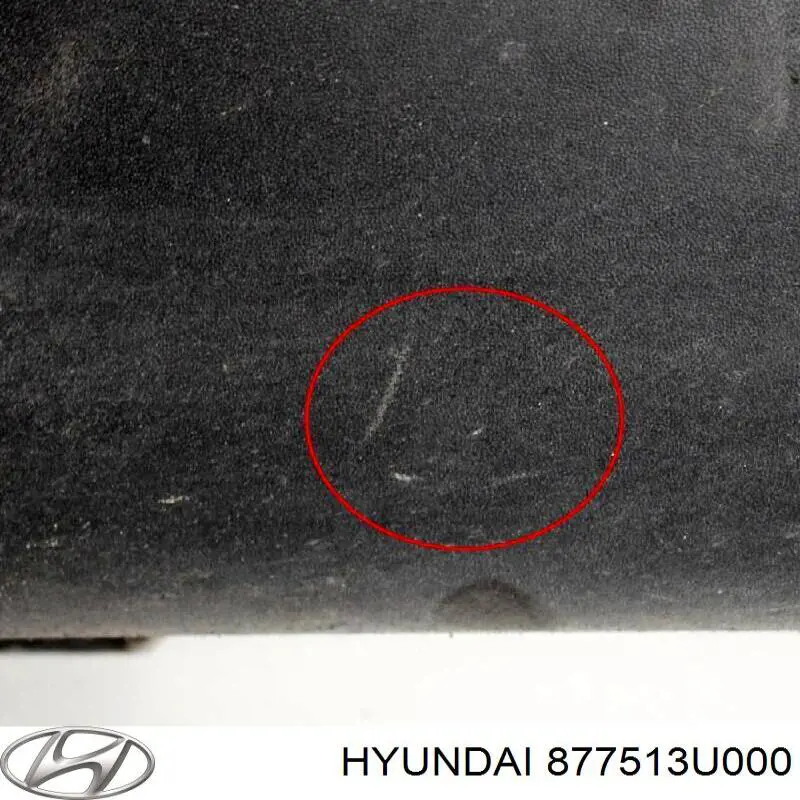 87753F1100 Hyundai/Kia Placa sobreposta (moldura) externa esquerda de acesso