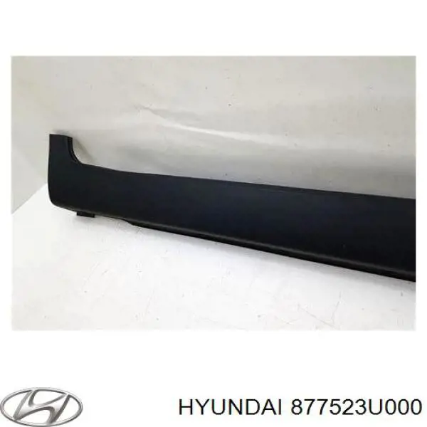 877523U000 Hyundai/Kia Placa sobreposta (moldura) externa direita de acesso