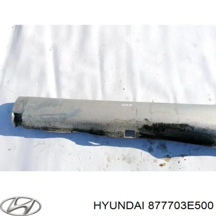 877703E500 Hyundai/Kia Placa sobreposta (moldura) externa esquerda de acesso