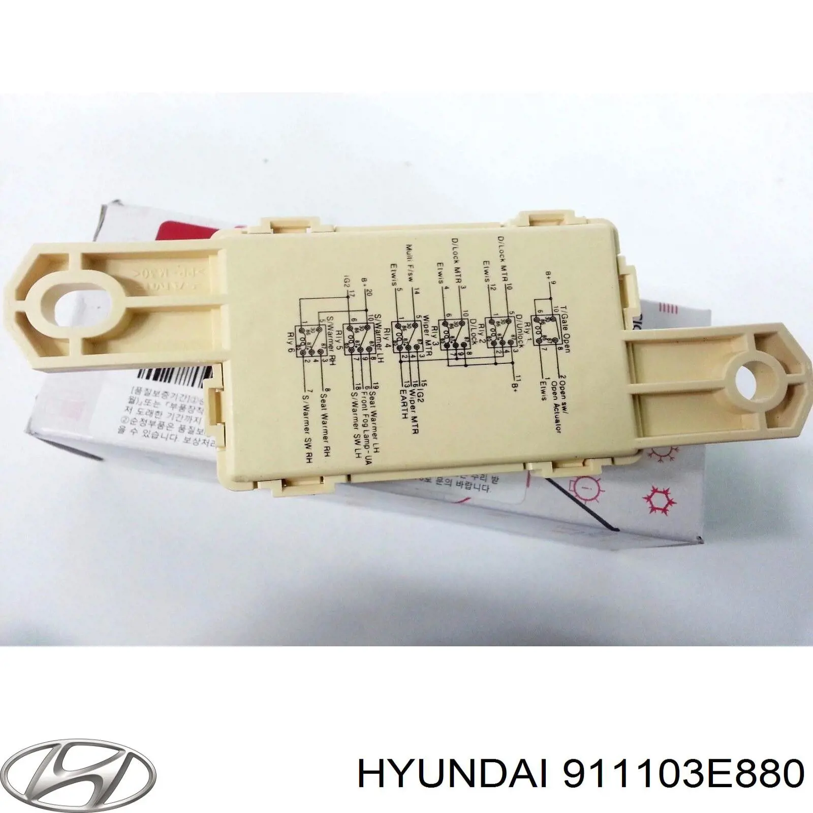 911103E880 Hyundai/Kia Relê de aquecimento do assento