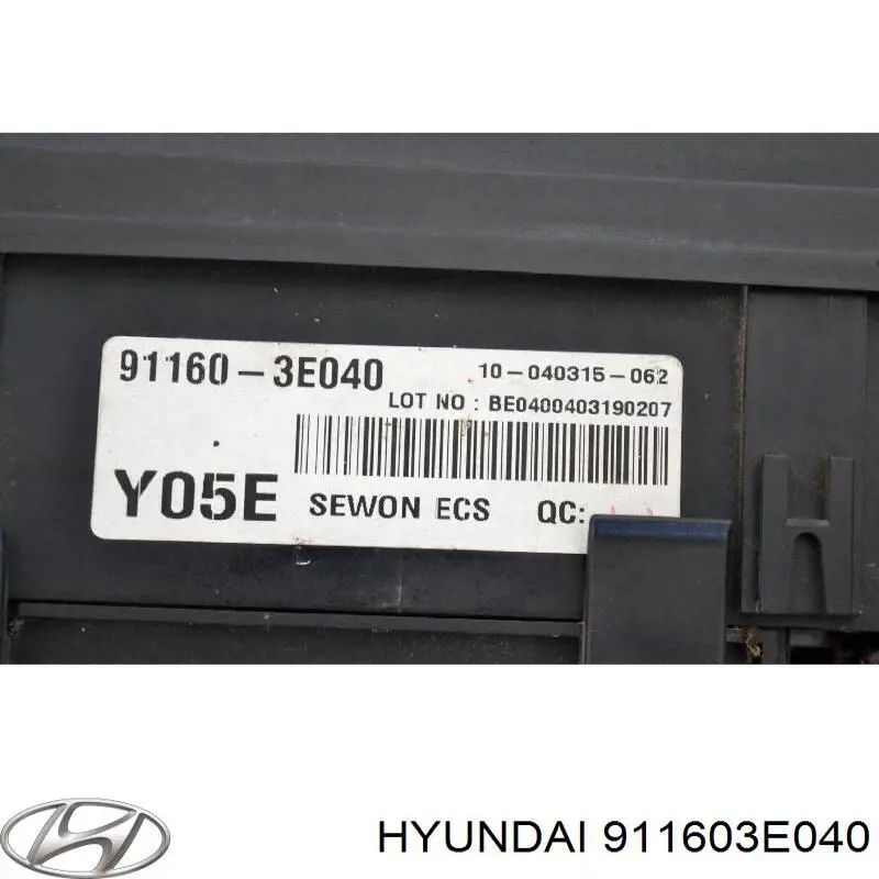 911603E040 Hyundai/Kia Unidade de dispositivos de segurança