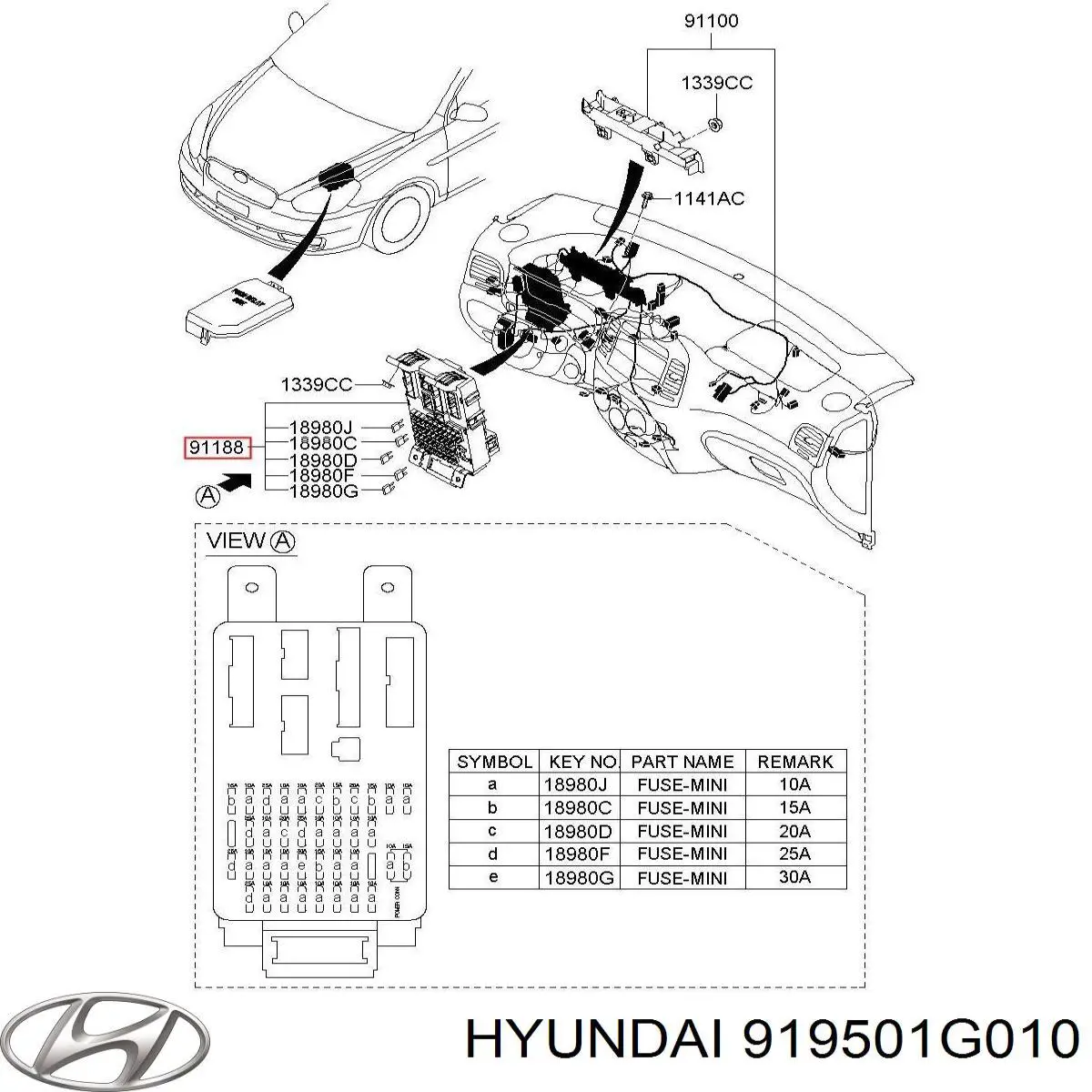 Compre 919501G010 Hyundai/Kia Unidade de dispositivos de segurança