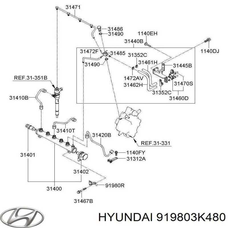  Hyundai/Kia 919803K480 preço, a partir de  