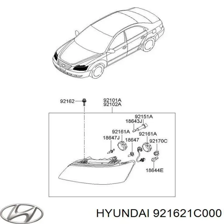  Hyundai/Kia 921621C000 preço, a partir de 16,98 USD