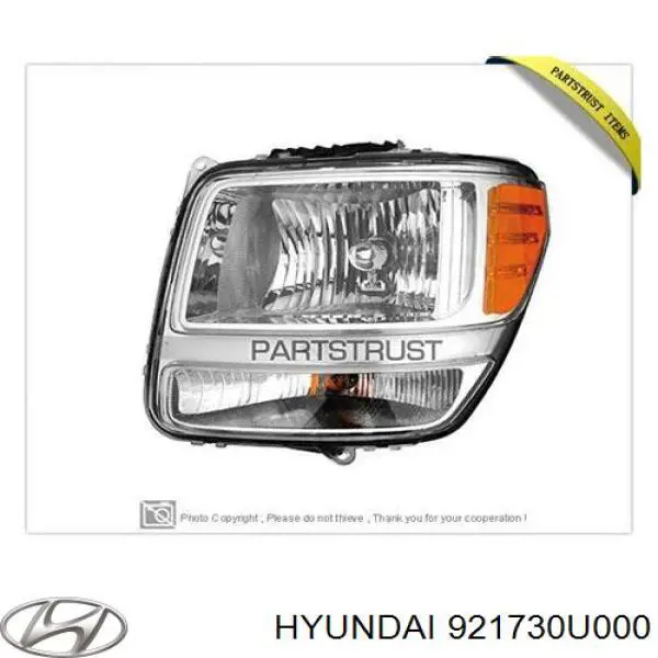 921730U000 Hyundai/Kia Braçadeira de fixação das luzes