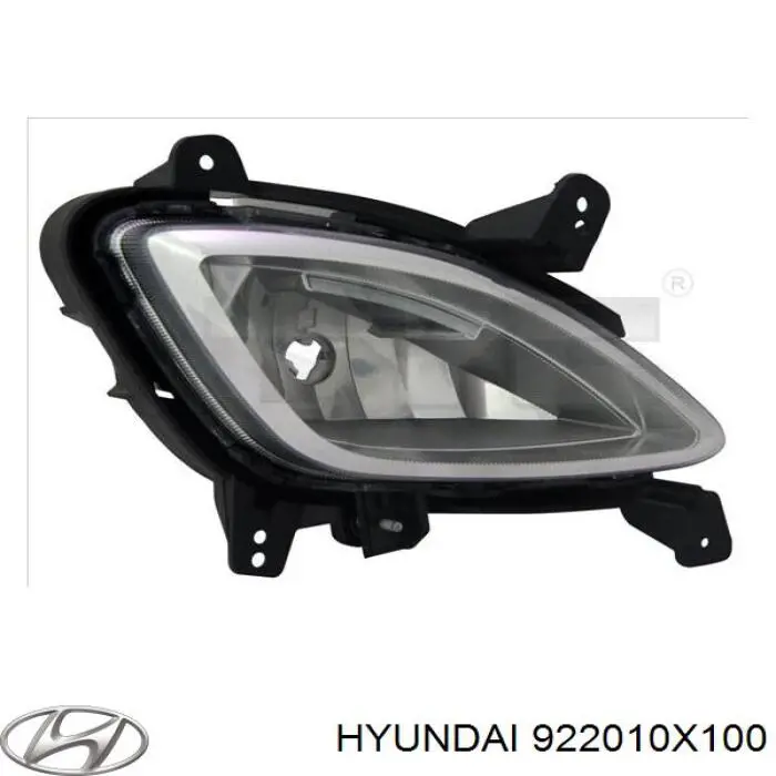 922010X100 Hyundai/Kia Luzes de nevoeiro esquerdas