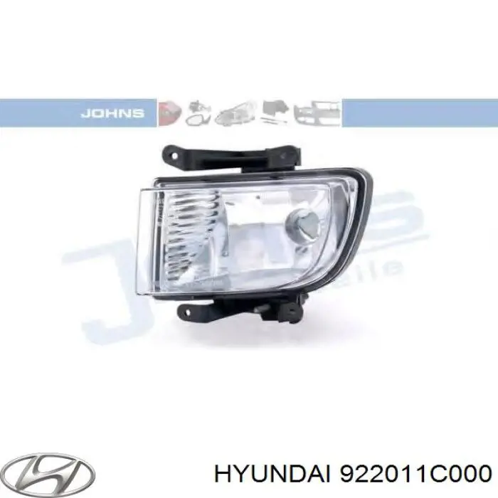 Compre 922011C000 Hyundai/Kia Luzes de nevoeiro esquerdas