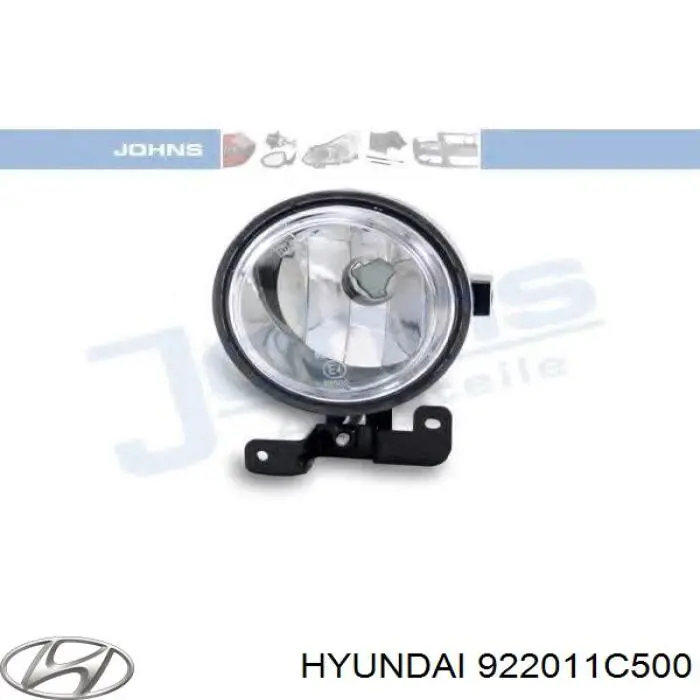 Luzes de nevoeiro esquerdas Hyundai/Kia 922011C500 preço, a partir de 45,97 USD