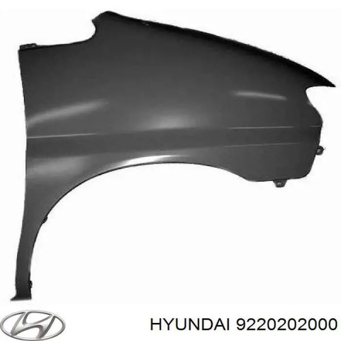 Luzes de nevoeiro direitas 9220202000 Hyundai/Kia