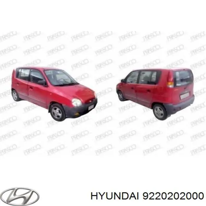 Luzes de nevoeiro direitas Hyundai/Kia 9220202000 preço, a partir de 21,77 USD